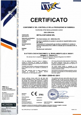  - MetalCostruzioni srl